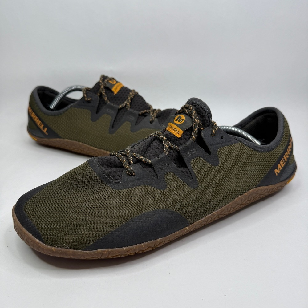 Merrell Vapor Glove 5 Shoes Mens 13 Olive Green Barefoot Minimalist J135369